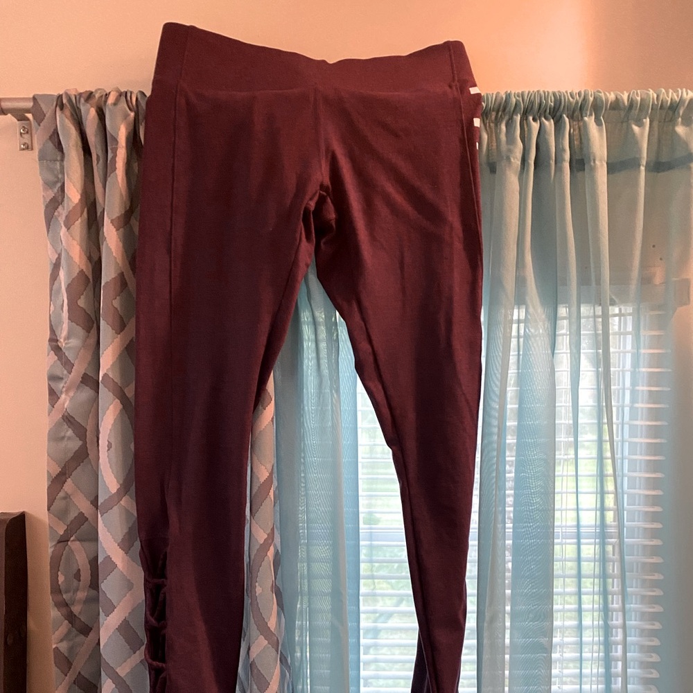 NWOT Pink Cut-out Yoga Pants